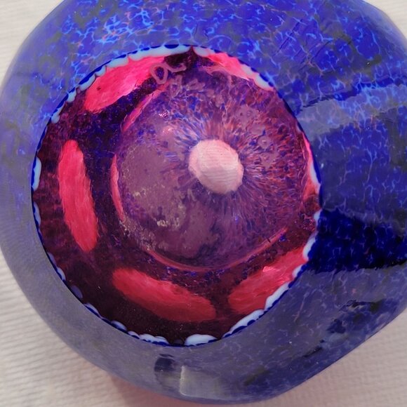 Vintage Glass Perfume Bottle With Crystal Stopper - Picture 3 of 12